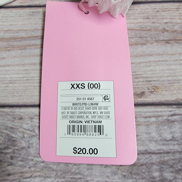 Stoney Clover Lane x Target Ruffle Bikini Swim Top White Women's Size XXS (00) - Picture 6 of 6